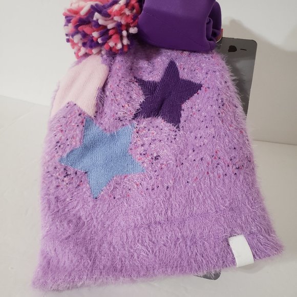 Girls Purple Hat & Glove Set Free Country Size Large/XL New With Tags NWT - Picture 2 of 6